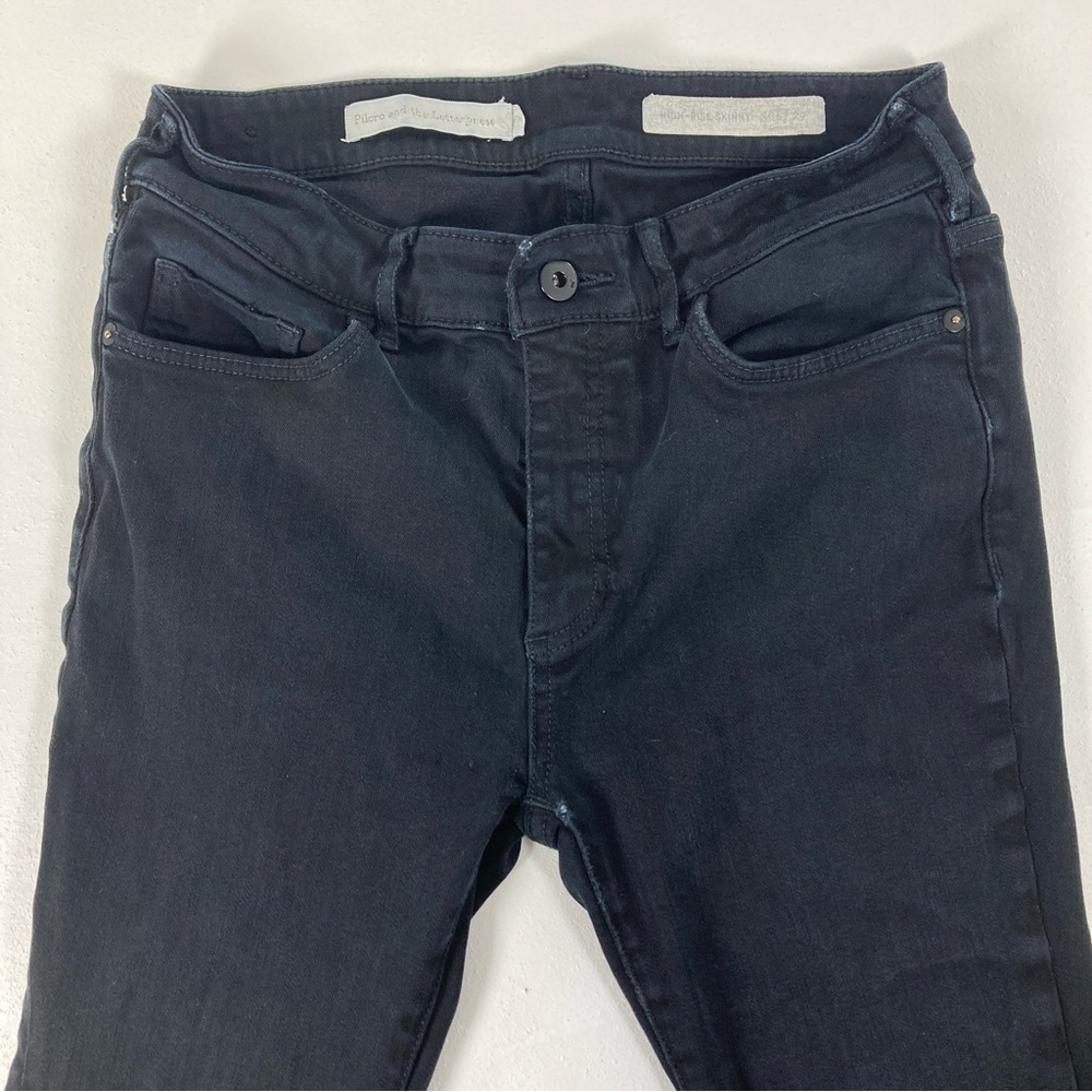 Pilcro and the Letterpress Jeans Womens Size 27 Black High-Rise Skinny Casual - Picture 5 of 16
